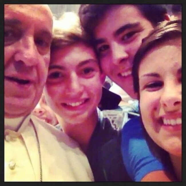 pope selfie