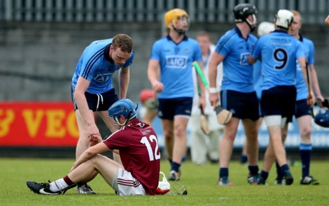 Joey Boyle consoled by Colm Cronin