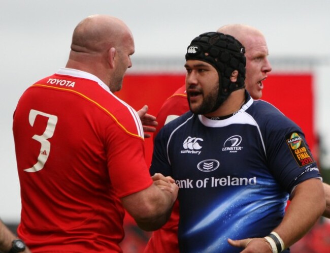 Stan Wright congratulates John Hayes