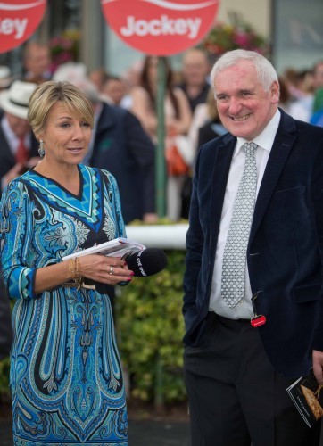 Tracey Piggott with former Taoiseach Bertie Ahern