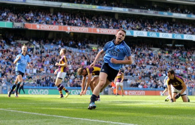 Cormac Costello after scoring a goal