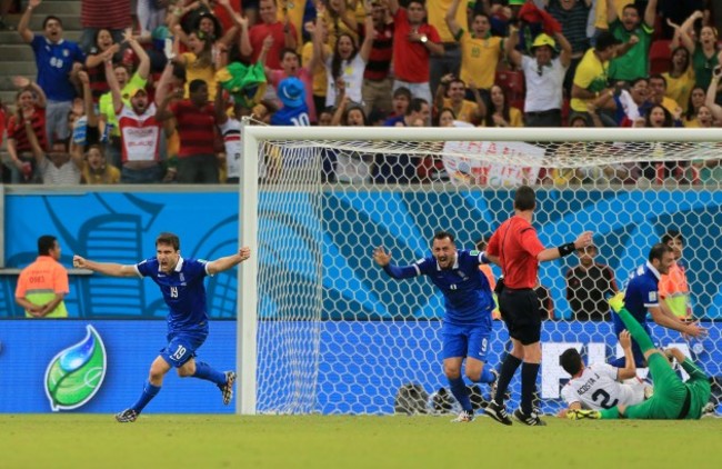 Soccer - FIFA World Cup 2014 - Round of 16 - Costa Rica v Greece - Arena Pernambuco