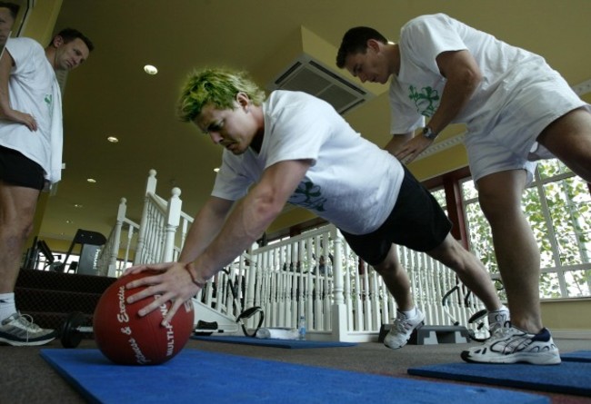 Brian O'Driscoll training