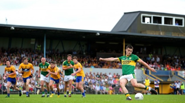 Gavin O'Grady scores a penalty