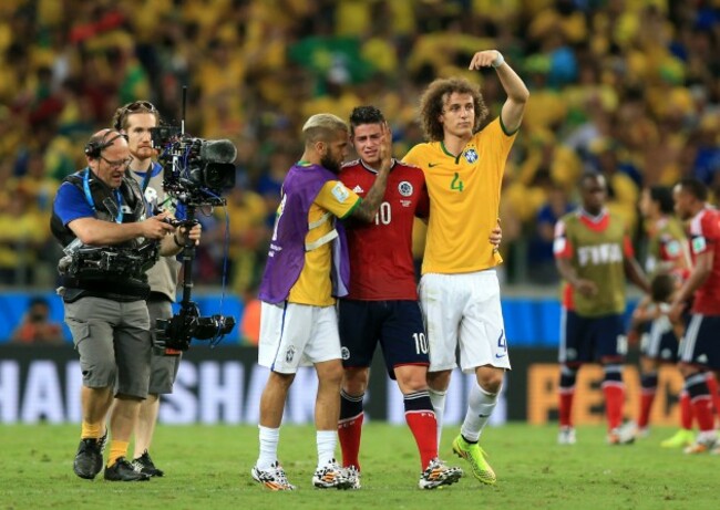 Soccer - FIFA World Cup 2014 - Quarter Final - Brazil v Colombia - Estadio Castelao