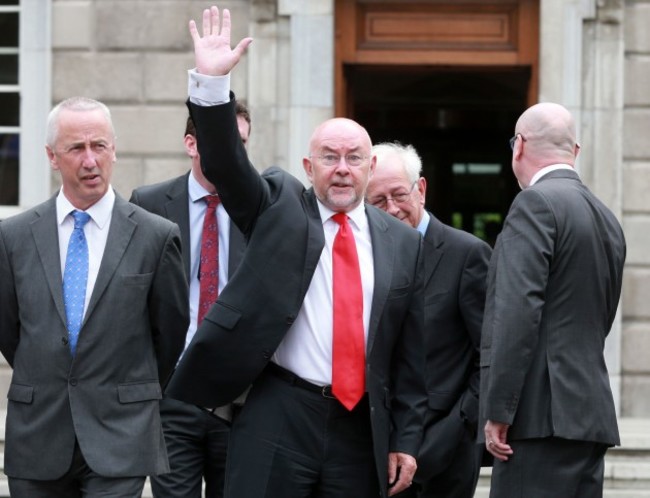 Ruairi Quinn resigns his Cabinet post.