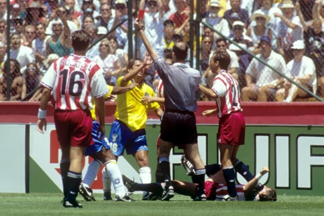 Soccer - World Cup USA 1994 - Second Round - USA v Brazil - Stanford Stadium