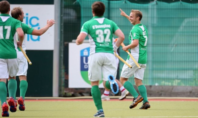 Michael Watt celebrates scoring