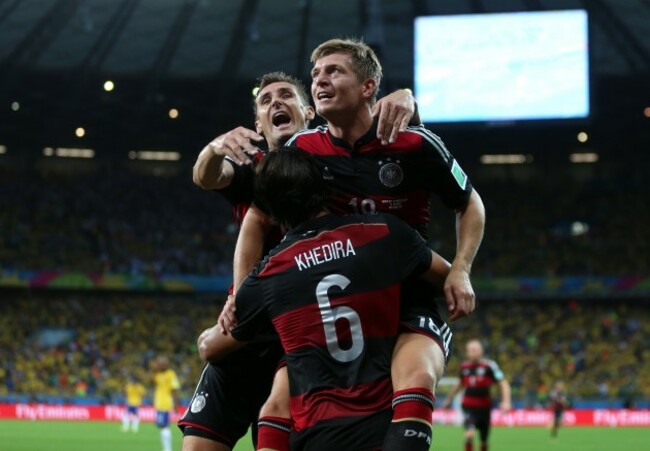 Soccer - FIFA World Cup 2014 - Semi Final - Brazil v Germany - Estadio Mineirao