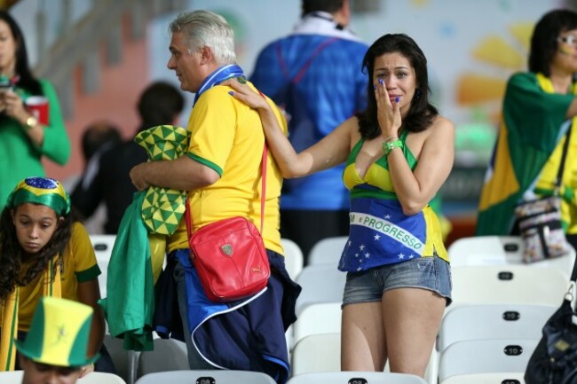 Soccer - FIFA World Cup 2014 - Semi Final - Brazil v Germany - Estadio Mineirao