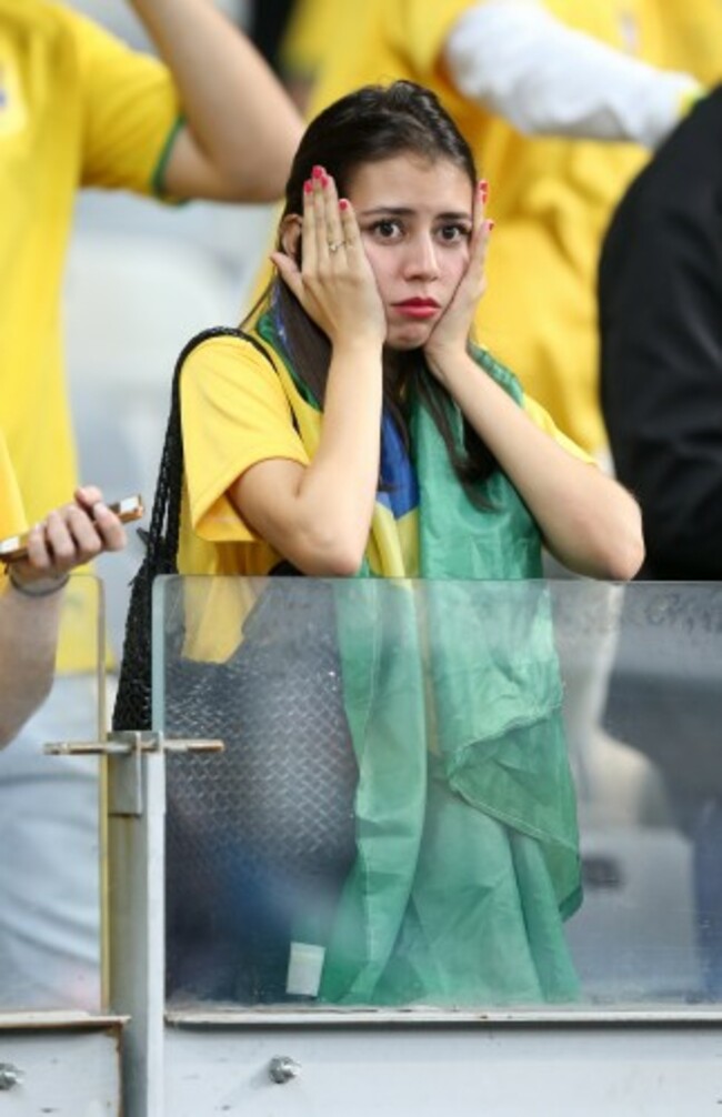 Soccer - FIFA World Cup 2014 - Semi Final - Brazil v Germany - Estadio Mineirao