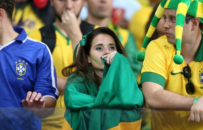 Soccer - FIFA World Cup 2014 - Semi Final - Brazil v Germany - Estadio Mineirao