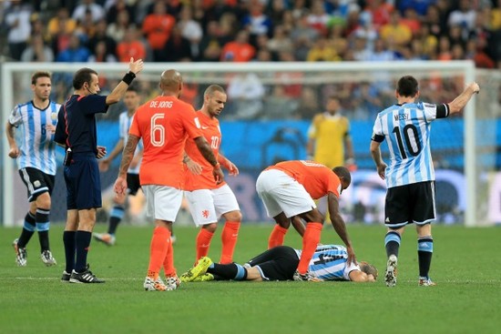 Soccer - FIFA World Cup 2014 - Semi Final - Netherlands v Argentina - Arena de Sao Paulo