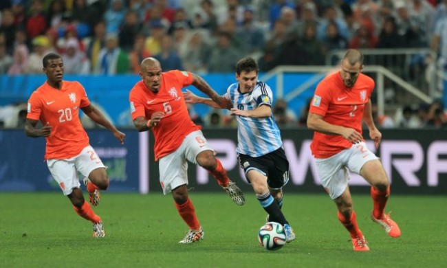 Soccer - FIFA World Cup 2014 - Semi Final - Netherlands v Argentina - Arena de Sao Paulo