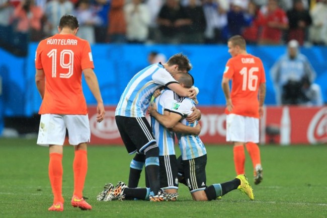 Soccer - FIFA World Cup 2014 - Semi Final - Netherlands v Argentina - Arena de Sao Paulo