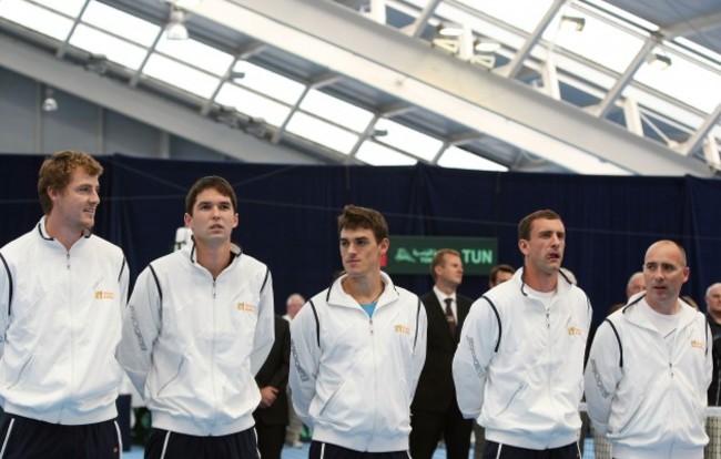 James Cluskey, Barry King, James McGee, Conor Niland and captain Gary Cahill