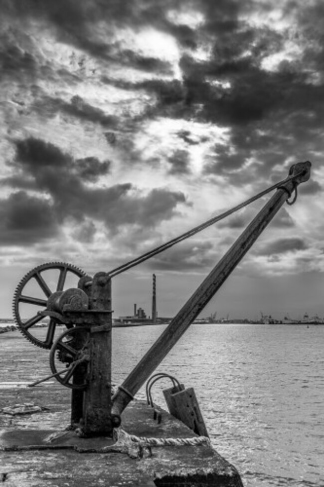 A view of Dublin from poolbeg lighthouse, Dublin, Ireland