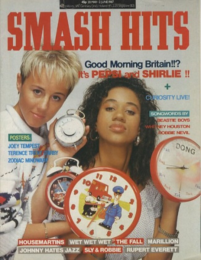 Pepsi & Shirlie - Smash Hits - May 1987 - MAGAZINE-343822