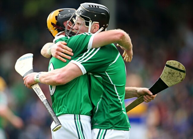 James Ryan and Wayne McNamara celebrate