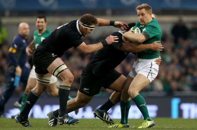 Luke Fitzgerald with Kieran Read and Charlie Faumuina