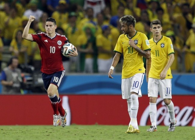 Brazil Soccer WCup Brazil Colombia