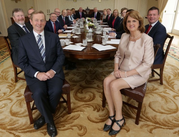 Irish Cabinet Reshuffle 2014. Pictured