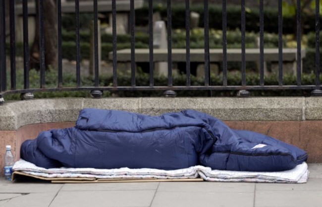 File Pics THE SIMON COMMUNITY says it recorded an 88 per cent increase in the number of people bedding down in Dublins inner city area between July and September this year, compared the the same period in 2012.