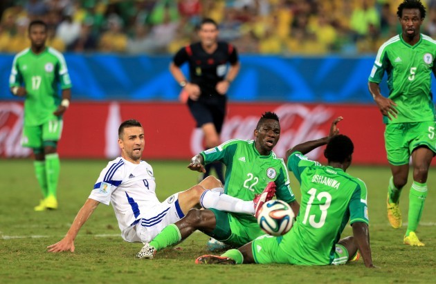 Soccer - FIFA World Cup 2014 - Group F - Nigeria v Bosnia and Herzegovina - Arena Pantanal