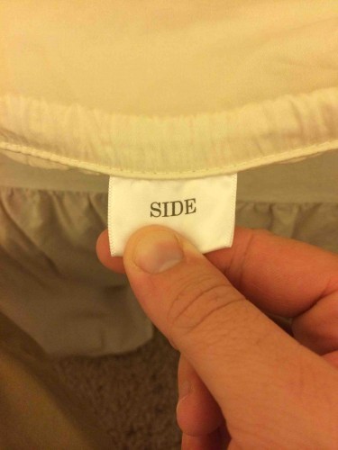 I bought bed sheets for the first time in probably 10 years. I was blown away when I saw this. Life: enhanced. - Imgur