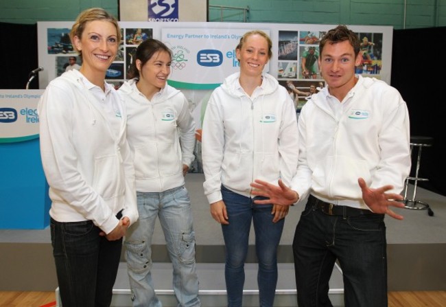 Deirdre Ryan, Katie Taylor, Derval O'Rourke and David Gillick 21/9/2011