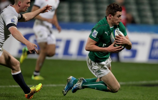 Garry Ringrose scores a try