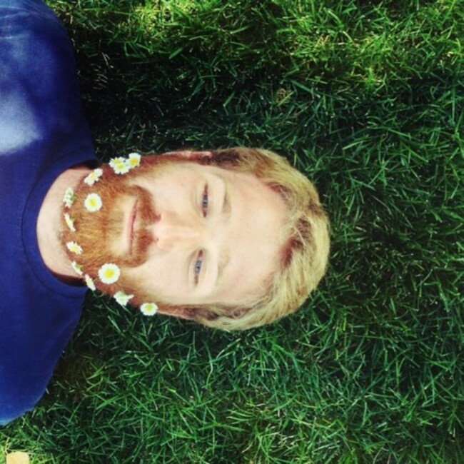 Flower crowns are overrated, flower beards are where it's at