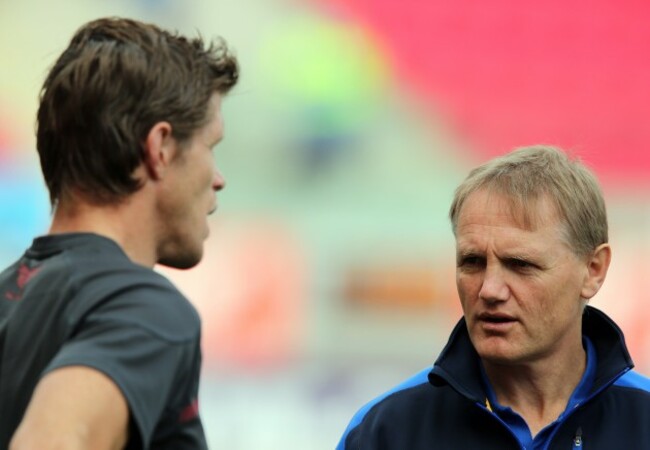 Simon Easterby with Joe Schmidt