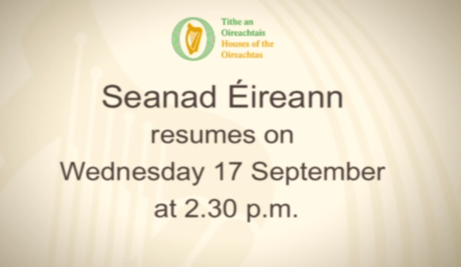 seanad adjourns