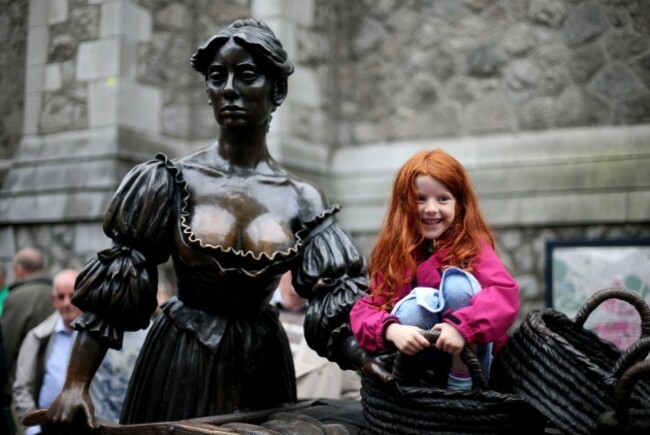 Molly Malone statue temporary home