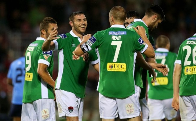 Mark O'Sullivan celebrates scoring