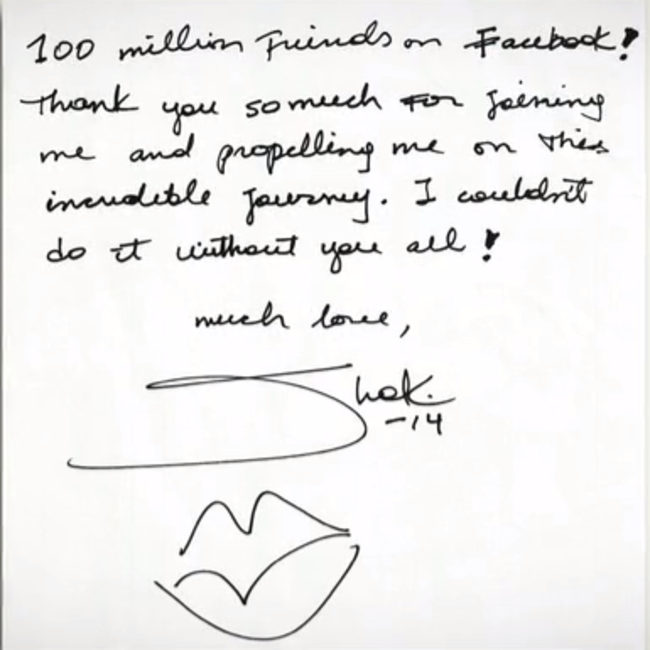 Shakira note