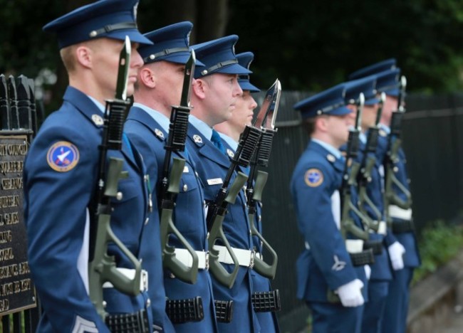 Military Guard Ceremony. Members of th