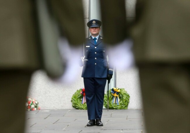 Military Guard Ceremony. Members of th