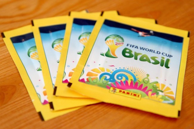 World Cup Sticker Collection Stock