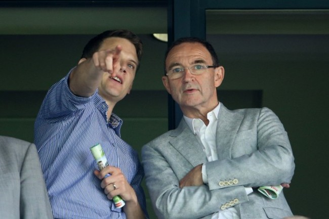 Tomas Quinn with Martin O'Neill