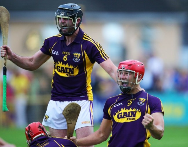 Eoin Moore and Lee Chin celebrate