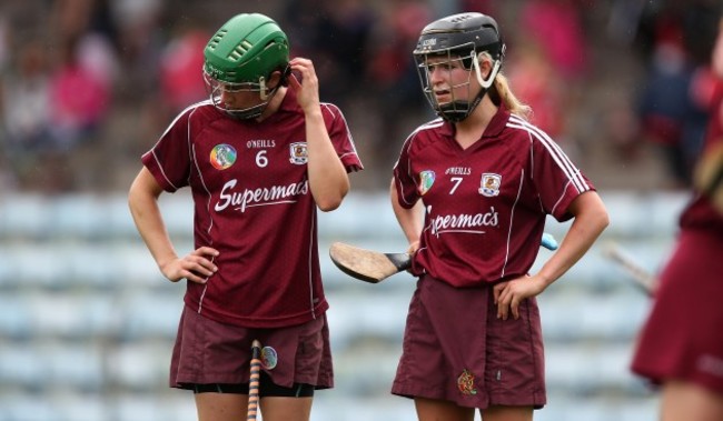 Ann Marie Hayes and Lorraine Ryan dejected