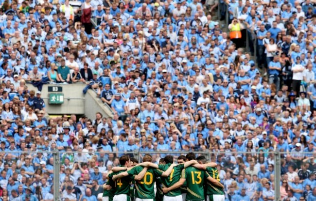 The Meath team huddle