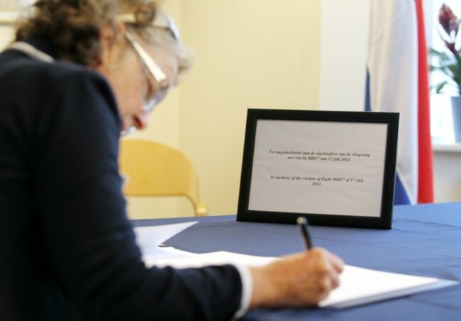 Book of Condolence - air crash MH17. P