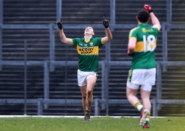 James OÕDonoghue celebrates scoring a goal