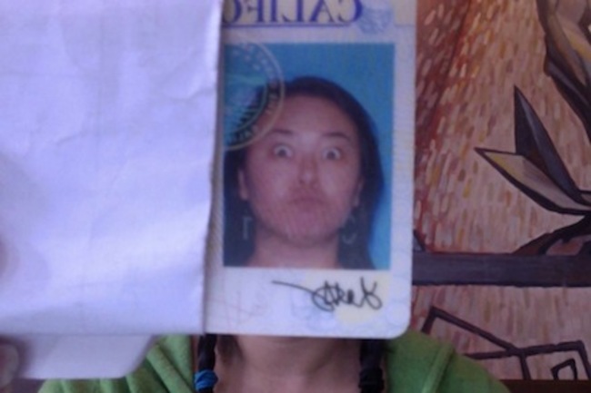 Louise drivers license photo