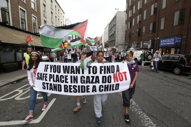 Thousands Turn Up At Demonstrations Around Ireland For Gaza