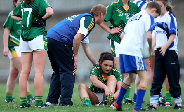 Lar Wall consoles Marie O'Shaughnessy