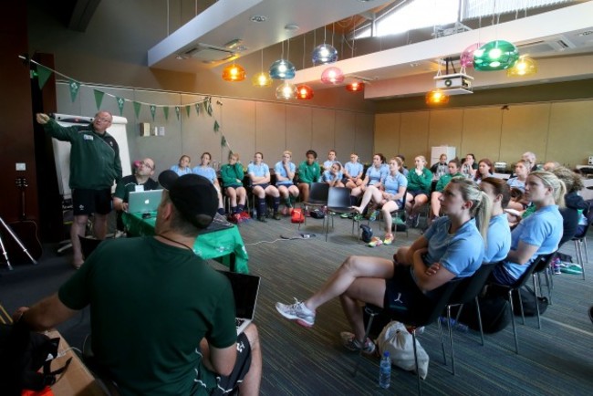 General view of pre training meeting